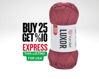 YarnArt Giza Luxor: 100% Mercerized Cotton Yarn for Knitting & Crochet