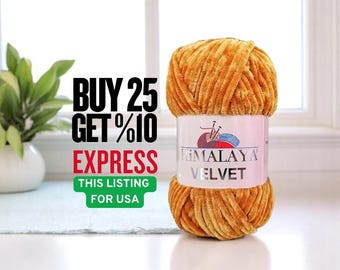 Himalaya Velvet Yarn, Super Bulky Baby Soft Velvet Yarns for Knitting Amigurumi