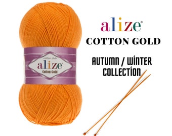 Alize Cotton Gold 100 Gr Soft Yarn Hand Knitting Crochet Thread DIY Amigurumi Baby Knitwear Scarf Blanket Shawl Sweater Cardigan