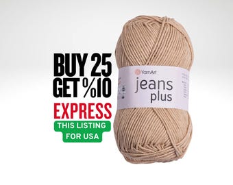 Yarnart Jeans Plus: Cotton Blend Yarn for Knitting & Crochet