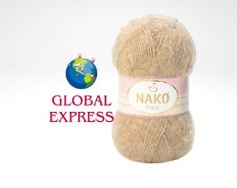 Hilo de pestañas Nako Paris: Poliamida DK suave y esponjosa - 268 yardas