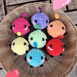 Junimo based stressball crochet plushie Stardew Valley