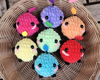 Junimo based stressball crochet plushie Stardew Valley