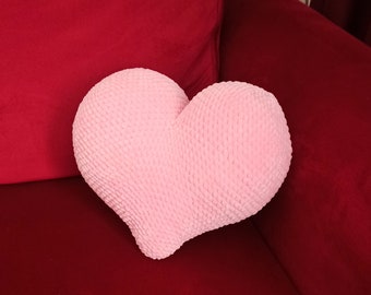 Heart stuffed crochet toy plushie kawaii pillow amigurumi gift decoration