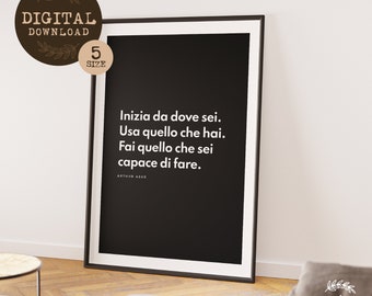 Quadro motivazionale per Casa, Quadro ispirazione, regalo per casa, regalo motivazionale, frase ispirazione