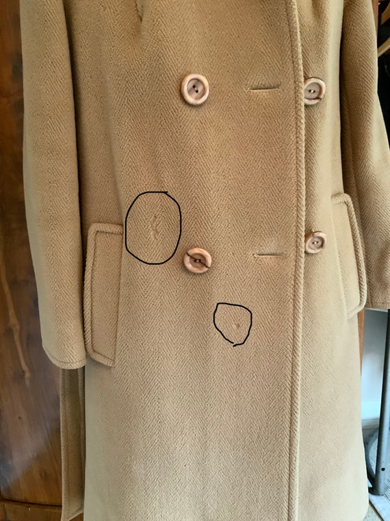 1950s Crombie Wool Camel Coat Woman’s Double Breasted… Gem