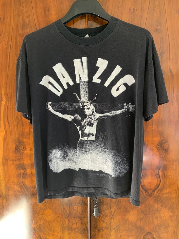 Rare 1990 Brockum Danzig Uncensored t shirt misfi… - image 3