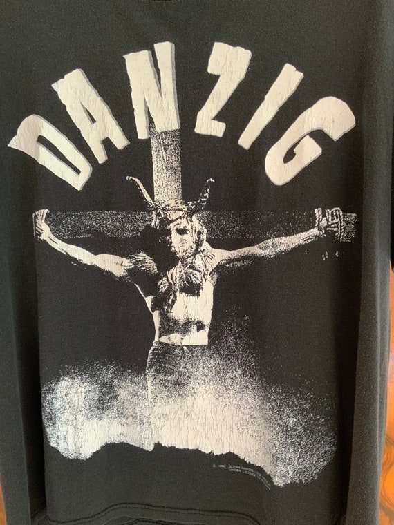 Rare 1990 Brockum Danzig Uncensored t shirt misfi… - image 5