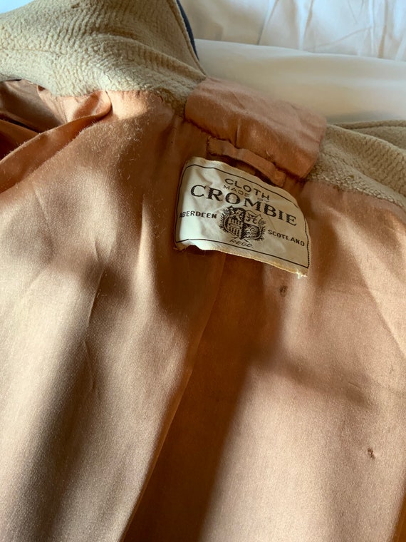 1950s Crombie Wool Camel Coat Woman’s Double Breasted… Gem