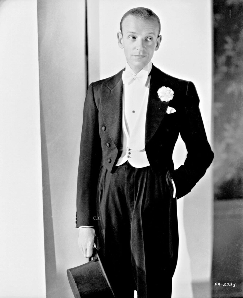 1920s/1930 Burtons vintage penguin tail coat swing coat frock coat dinner suit jacket silk lined fred astaire great gatsby roaring twenties image 7