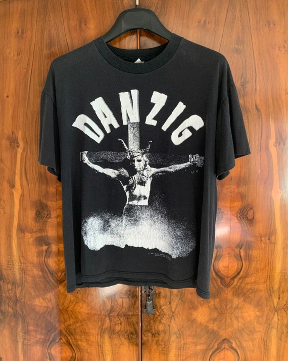 Rare 1990 Brockum Danzig Uncensored t shirt misfi… - image 1