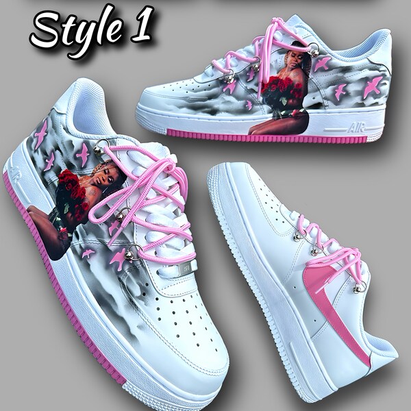 Portrait Custom AF1 - Picture Customized Shoes | Nike Air Force 1 | Custom Gifts | Personalized Sneakers | Wedding Shoes | RIP Custom