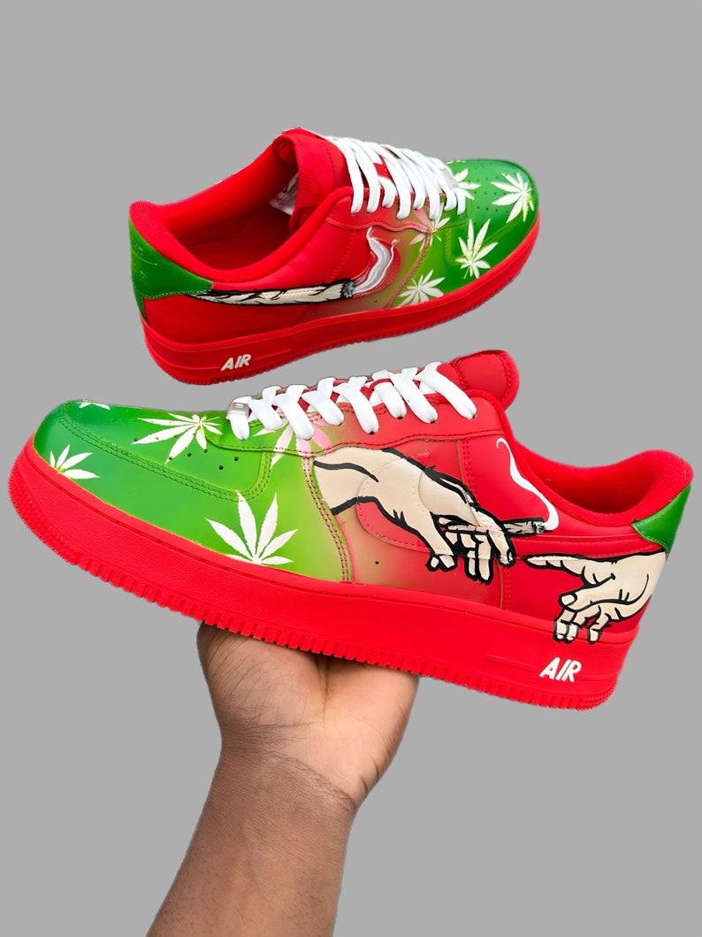 custom nike air force 1 weed