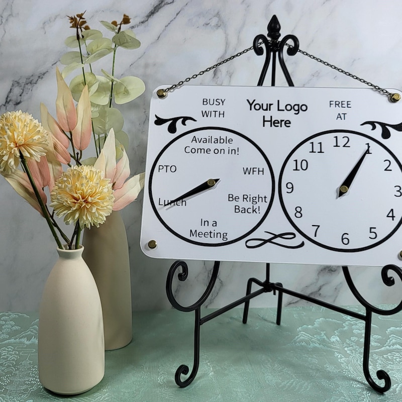 Clock in and Out Sign - Etsy