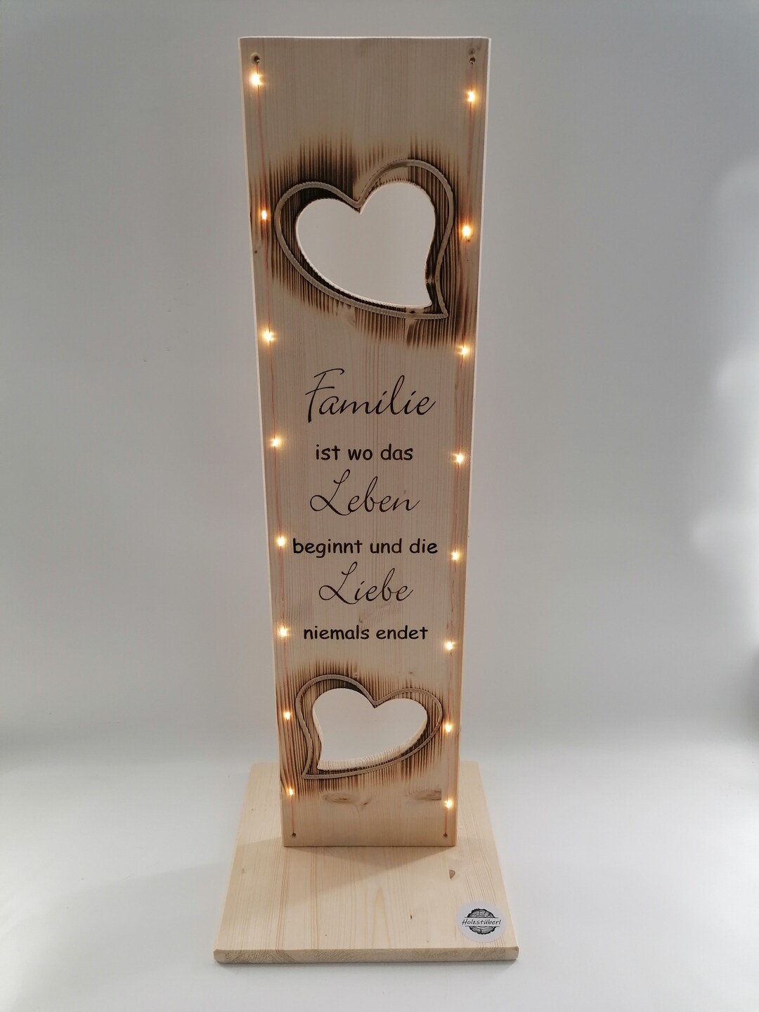 Holz Deko Schild mit Spruch Familie ist wo das und Etsy.de
