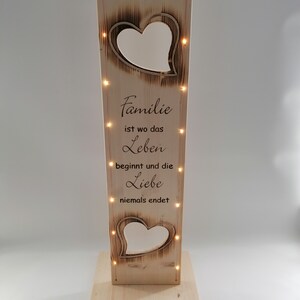 Holz Deko Schild mit Spruch Familie ist wo das und Etsy.de