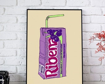 Ribena Pop Art Print: British Kitchen Wall Art