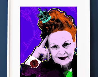 Vivienne Westwood Pop Art Print: Fashion Icon Poster
