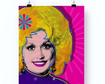 Warhol Dolly Parton Art Print: Music Icon Poster