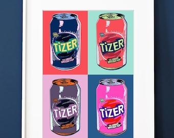 Warhol Pop Art Tizer Print | British Wall Art | Kitchen Poster