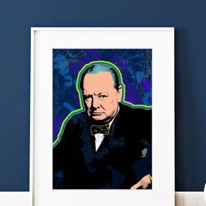 Warhol Winston Churchill Pop Art Print: British Prime Minister