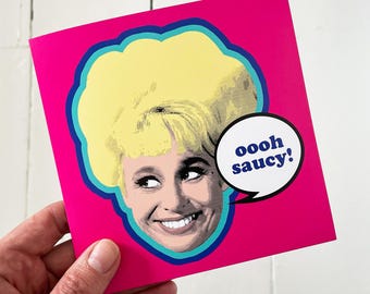 Barbara Windsor 'Carry On' Movie Art Birthday Card