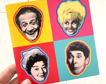 Carry On Film Greetings Card: Retro Pop Art Birthday Card