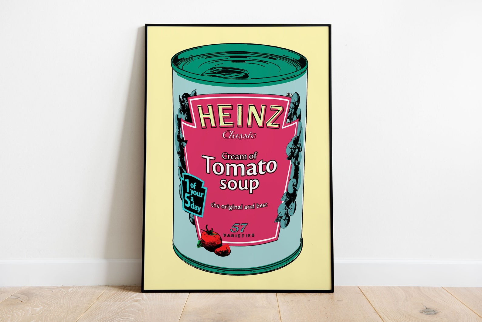 Warhol Tomato Soup Pop Art Print Kitchen Pop Art British Wall Art ...