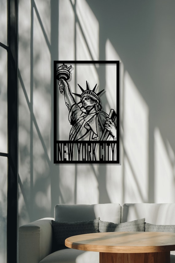 Statue of Liberty Metal Wall Art Wall Decor Wall Hanging Etsy