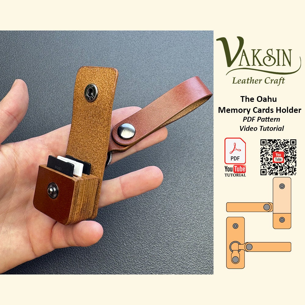 Keychain - Rectangle - Oahu - Leather Keychain - Rectangle - Oahu - Leather