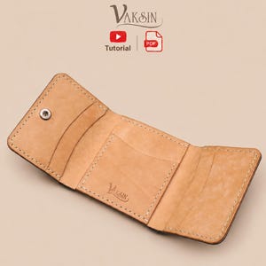 KAPAN Leather Trifold Wallet PDF Pattern, Printable Template (Vaksin Leather)
