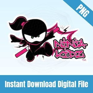 Ninja, Kidz, Kids, PNG, Digital Download - Etsy