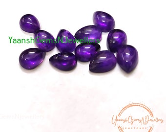 Wunderschöne Lila Amethyst Birne Cabochon Lose kalibriert Edelsteine 3x5, 4x6, 5x7, 6x9, 7x10, 8x12, 9x13, 10x14, 12x16,13x18, 15x20, 16x22, 18x25mm