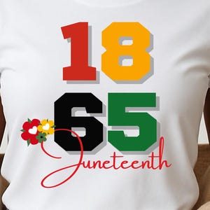 Juneteenth PNG 1865 | Black History Sublimation Design | Melanin Pride Shirt Clipart | Afro Freedom Day PNG | Digital Download