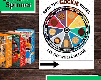 Printable Cookie Decision Spinner Game (Digital Download)