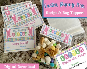 Easter Bunny Mix Recipe & Tag