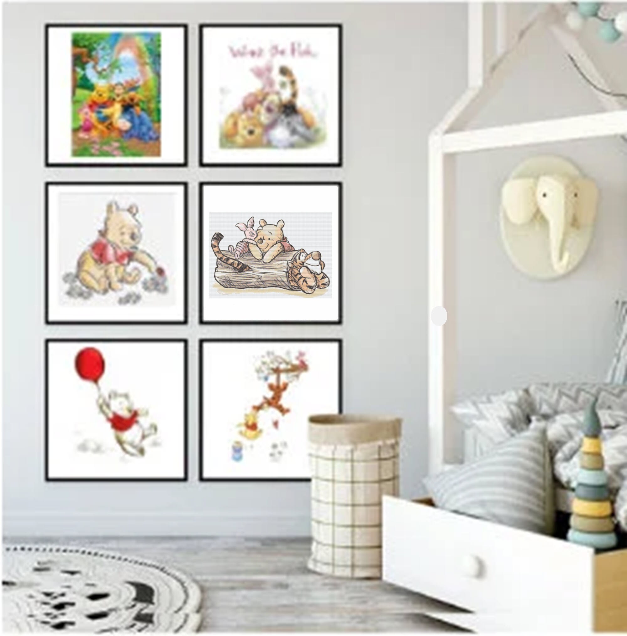 pooh　まとめ割済み Digital Download PDF Cross Stitch Chart Winnie the Pooh
