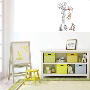 Patrón de punto de cruz de Winnie the Pooh para guardería: Globo colgado (patrón PDF) imagen 10