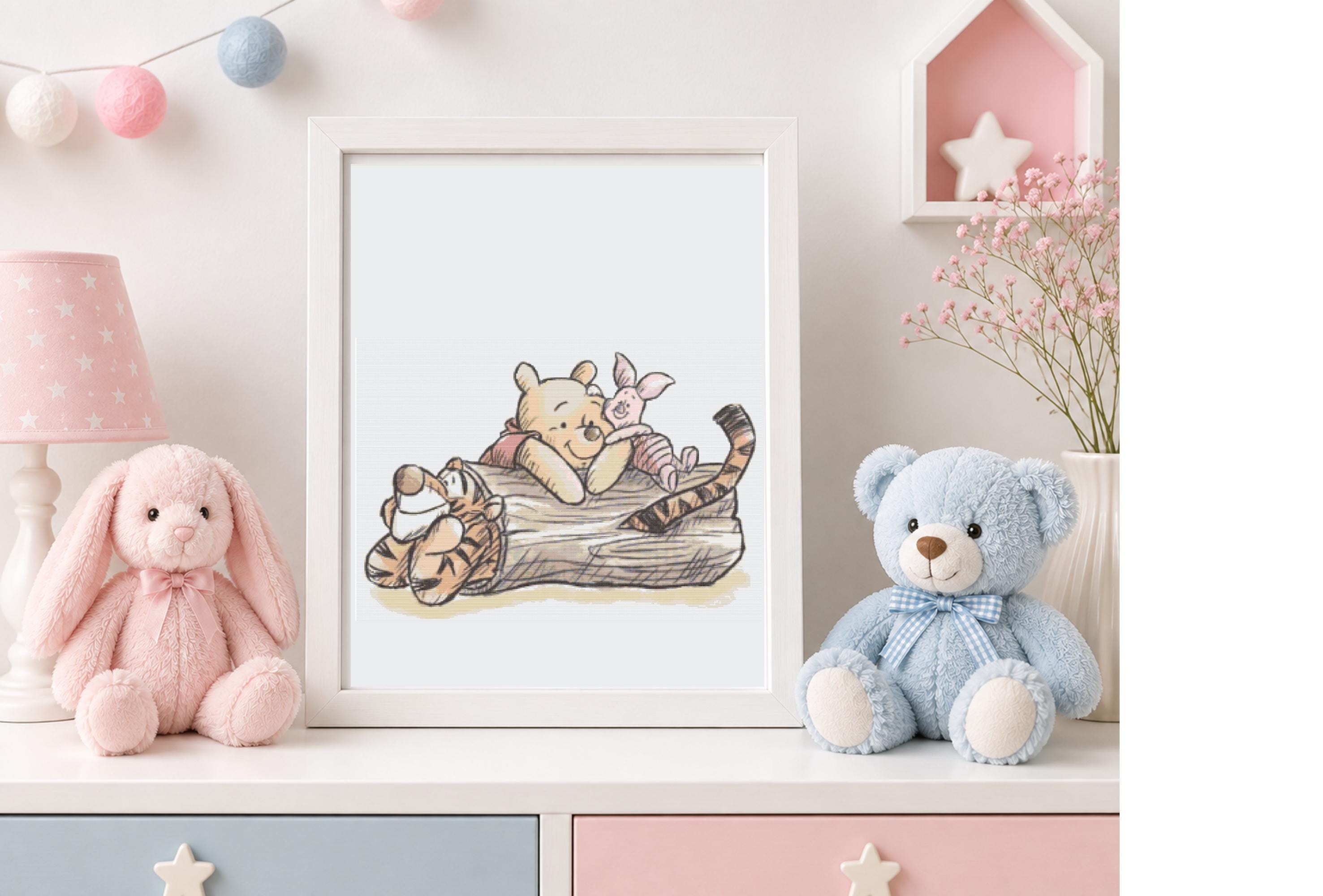 Winnie the Pooh & Friends Cross Stitch Pattern| Pooh, Piglet