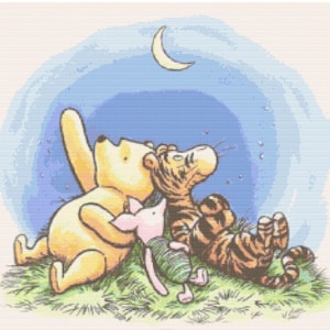 Nursery _Winnie The Pooh _Baby Shower_ Cross Stitch Pattern_ Classic Luv-a-Byes_ 3 Sizes _PDF Download