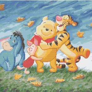 Baby Shower_Winnie The Pooh And Friends, Cross Stitch Pattern, PDF
