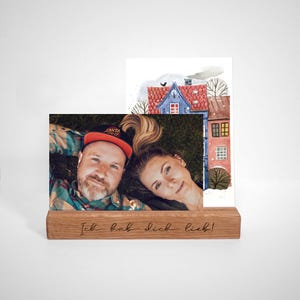 Postkartenhalter doppelt personalisierbar