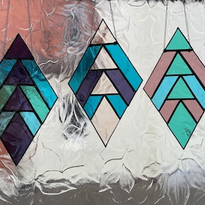 Stained Glass Art Deco style suncatcher