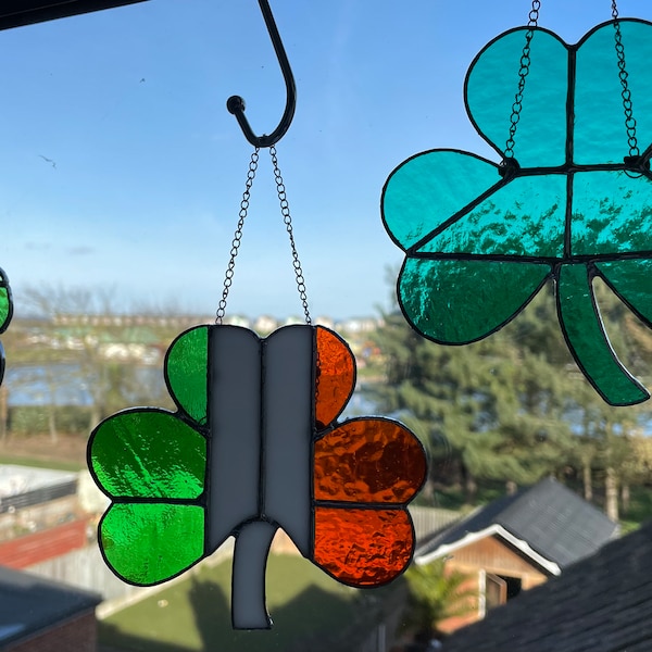 Stained Glass Shamrock