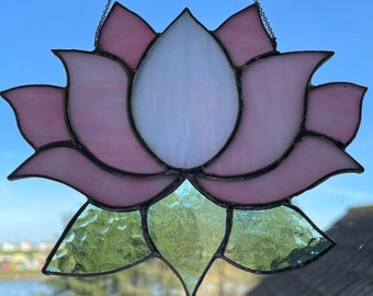 Stained Glass Lotus Flower