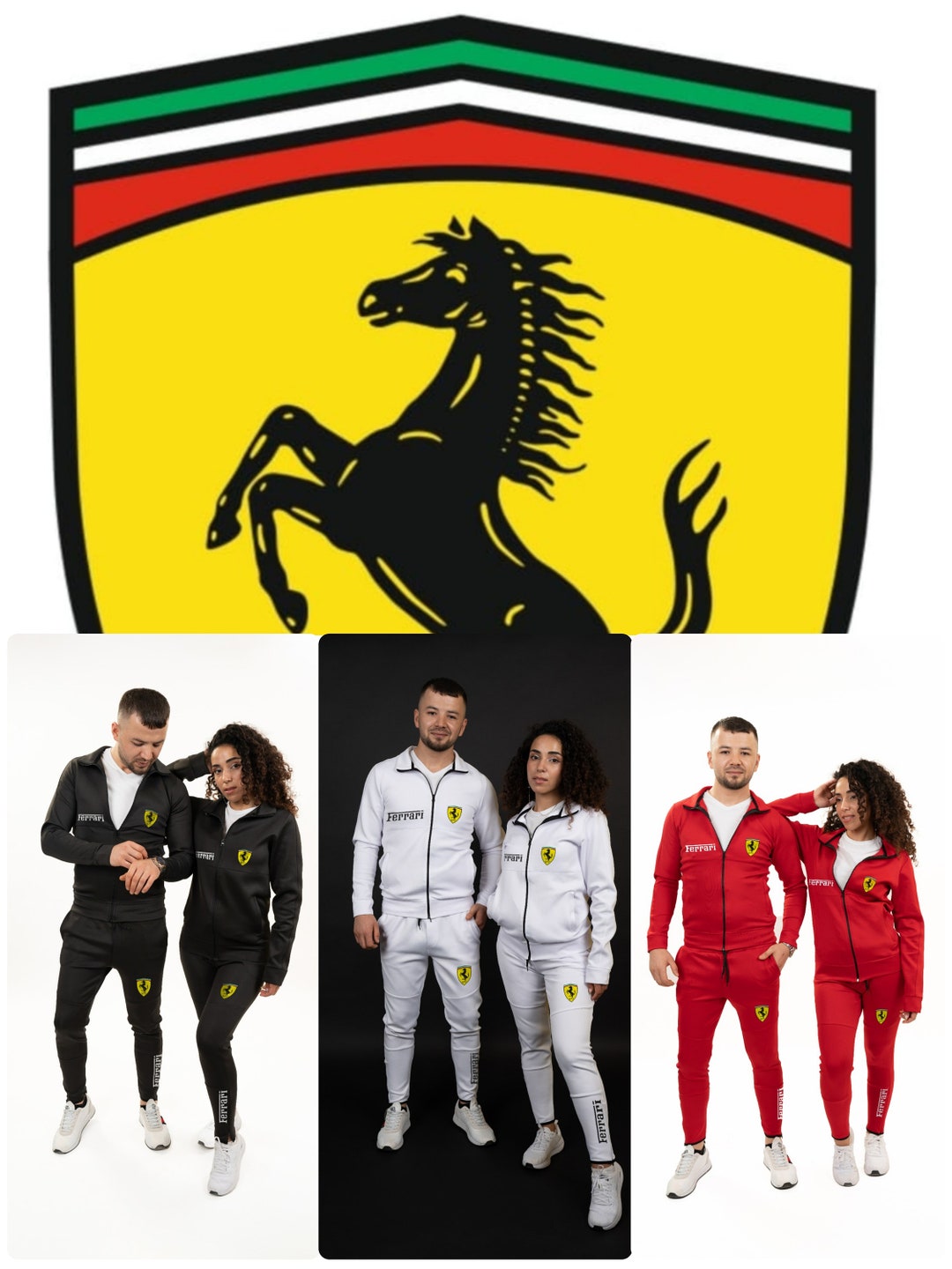 Ferrari Tracksuit Set Ferrari Hoodie & Joggers Ferrari - Etsy