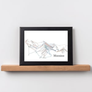 Morzine - Ski/Skipiste Karte. digitaler Download