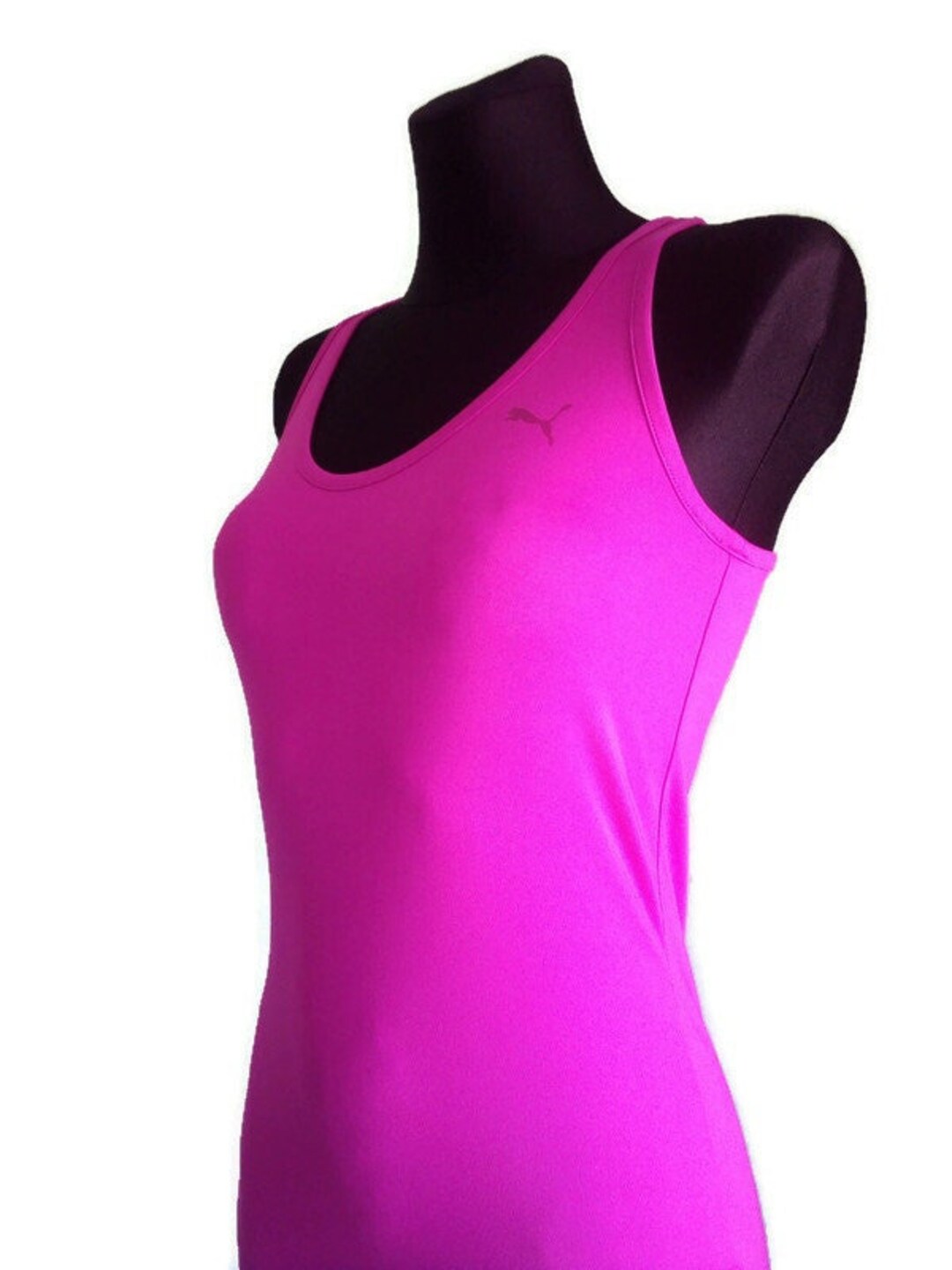 Puma Hot Neon Pink Tank Top Women's for Running Gym Etsy
