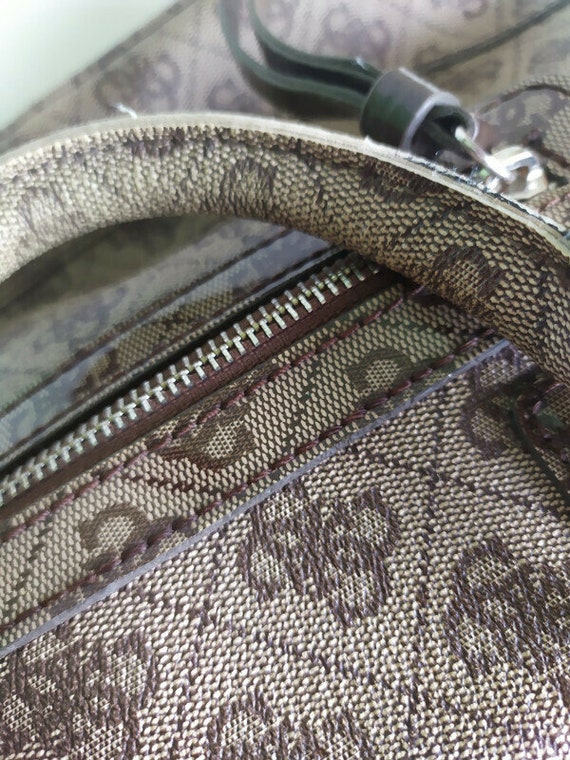 VTG GUESS Purse Shoulder Bag Guess Monogram Pattern Logo Handbag Tote  SY453522