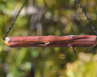 Suet/bark butter/Cedar log Suet feeder*Bark Butter suet feeder*natural hanging suet feeder*Natural Cedar Suet feeder